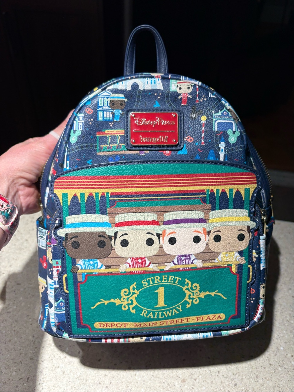 Disney Parks Dapper Dan Loungefly Backpack. Very good condition!